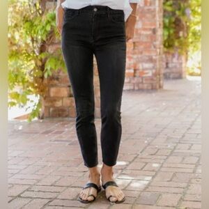 -Frank & Eileen Sligo Black Skinny Raw Hem Mid-Rise Women’s Size 30/10